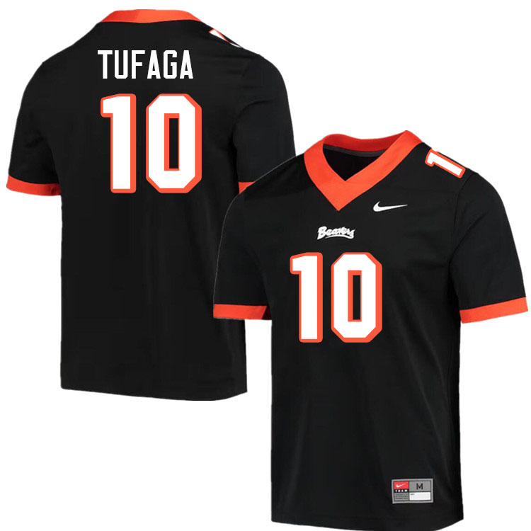 Men #10 Mason Tufaga Oregon State Beavers College Football Jerseys Stitched-Throwback